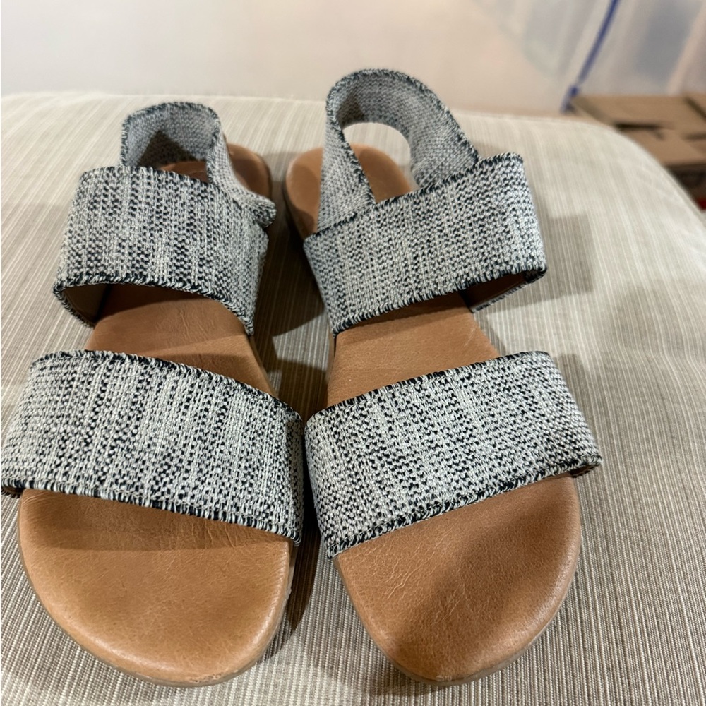 Alegria Black and Tan Women's Sandals
